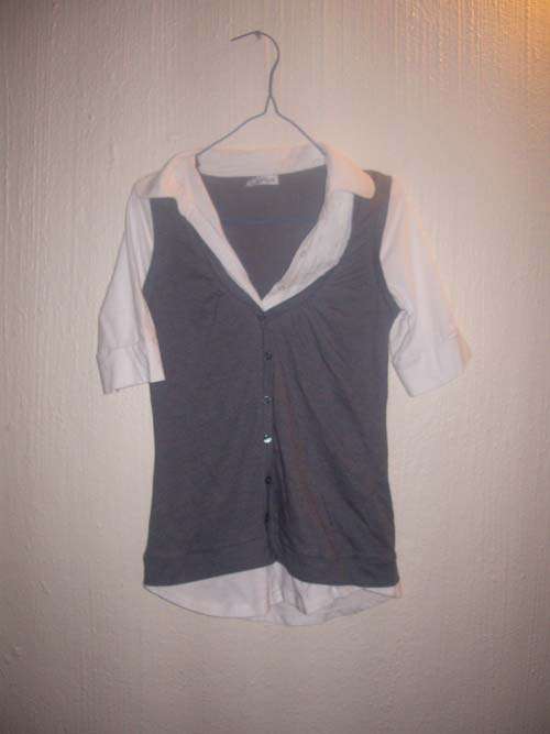 gREY AND WHITE EXECUTIVE TOP