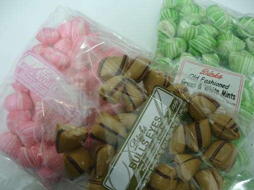 Pink & White Mints/ bulls eye / Green & white mints - 125g