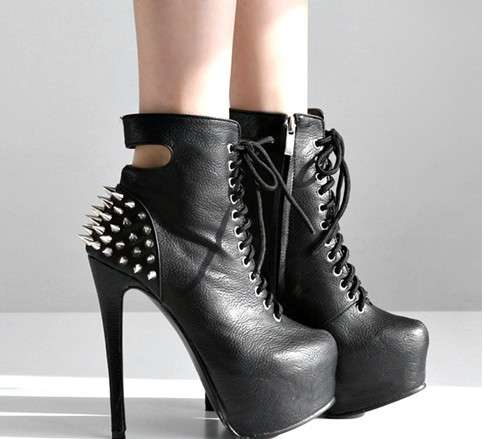 STUNNING!!!   LADIES HIGH HEEL ANKLE BOOTS   (SIZE  2.5 - 6)
