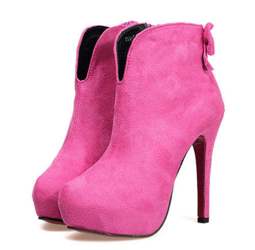 STUNNING!!!   LADIES HIGH HEEL ANKLE BOOTS  **3 COLOURS**   (SIZE  2.5 - 6)