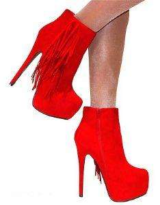 STUNNING!!!   LADIES HIGH HEEL ANKLE BOOTS   **2 COLOURS**   (SIZE  3 - 8)
