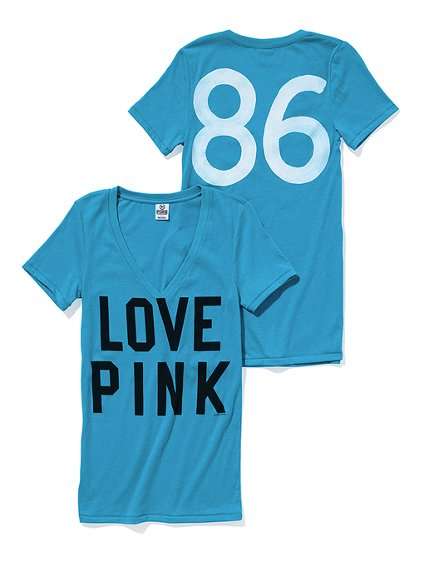 LADIES DESIGNER V-NECK TEE  (XS-L)