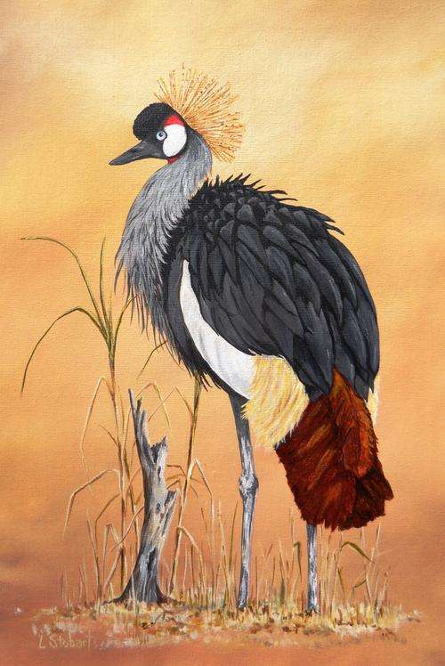 'Cold Crane' by Laura Stobart