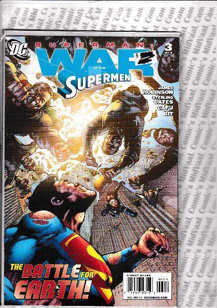 WAR OF THE SUPERMEN # 0 - 4 COMPLETE RUN - MINT