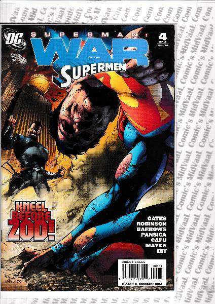 WAR OF THE SUPERMEN # 0 - 4 COMPLETE RUN - MINT