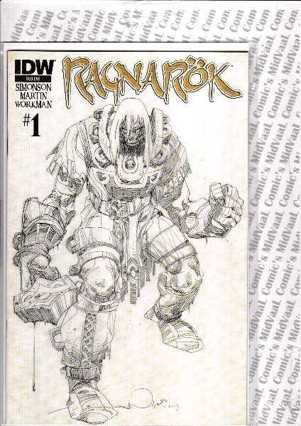 RAGNAROK # 1 SKETCH COVER - MINT