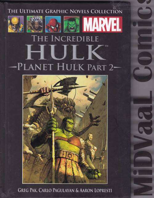 THE ULTIMATE GRAPHIC NOVELS COLLECTION # 46  THE INCREDIBLE HULK - PLANET HULK PART 2 CONDT GOOD