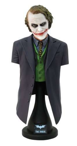 Hot Toys' The Dark Knight: 1:4 Scale Batman&Heath Ledger Joker 1/4 Scale Bust