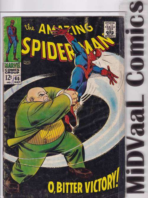 The Amazing Spider-Man Issue # 60 CONDT VERY GOOD Second time the Kingpin (Wilson Fisk) appears
