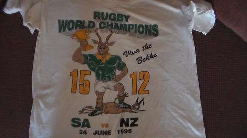 1995 WORLD CUP T-SHIRT VIVA THE BOKKE