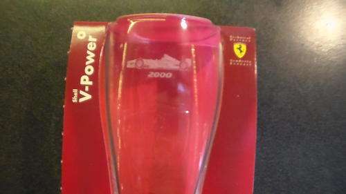 SHELL V-POWER FERRARI COLLECTORS GLASS-2000 CHAMPION CAR