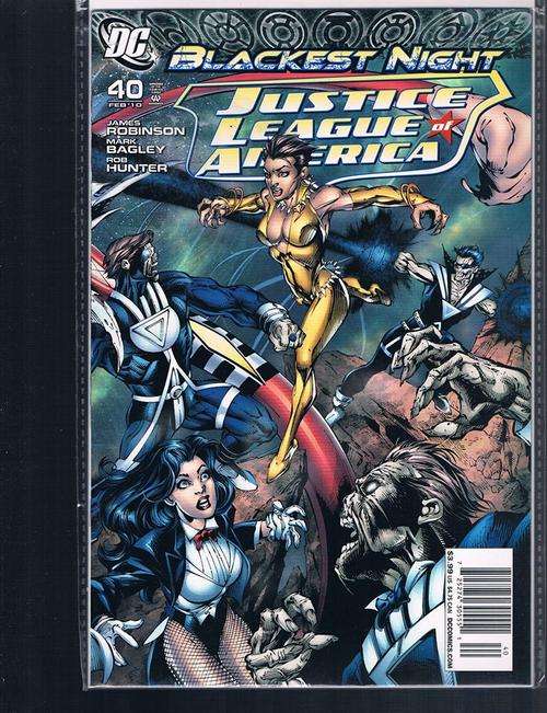 BLACKEST NIGHT-JUSTICE LEAGUE of AMERICA # 40 MINT