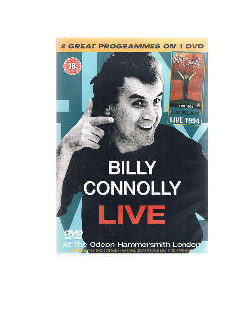 BILLY CONNOLLY - LIVE DVD - NEAR MINT