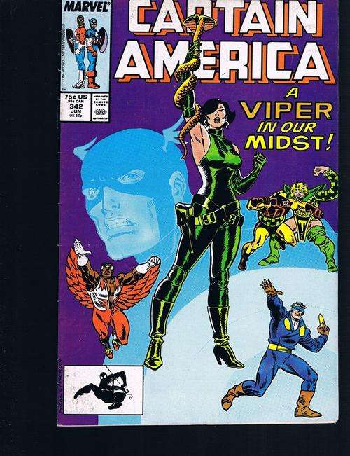CAPTAIN AMERICA # 342 NEAR MINT