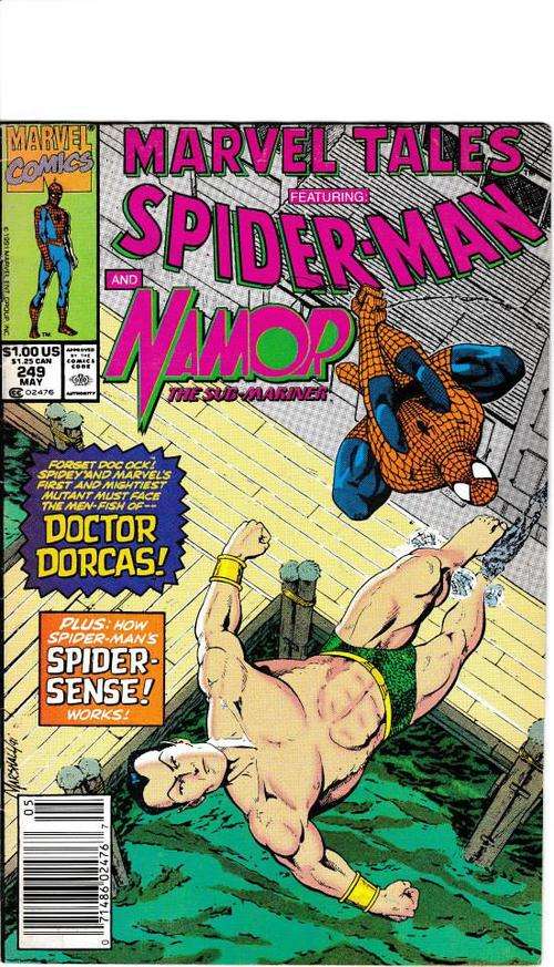 MARVEL TALES FEATURING: SPIDER-MAN AND NAMOP THE SUB-MARINER # 249 NEAR MINT