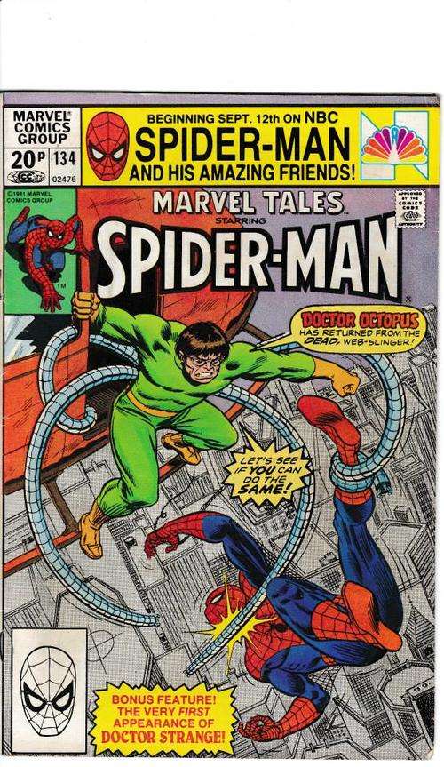 MARVEL TALES starring SPIDER-MAN # 134 CONDT GOOD+