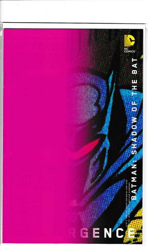 CONVERGENCE/BATMAN: SHADOW OF THE BAT # 2 OF 2 VARIANT COVER BY CHIP KIDD - MINT