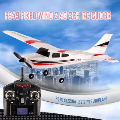WLtoys F949 Cessna 182 2.4G 3 Channel RC Aircraft Fixed - wing RTF Airplane  -  WHITE