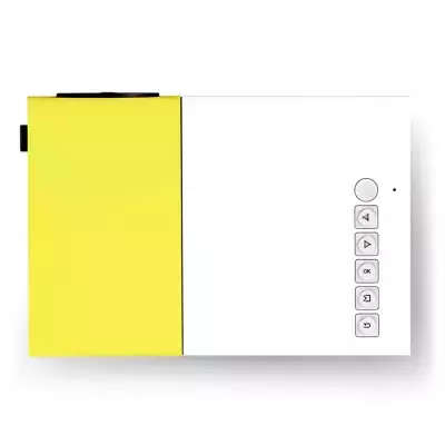 YG - 300 LCD Projector - EU PLUG YELLOW - 400 - 600 Lumens 320 x 240 HDMI / USB / AV / CVBS
