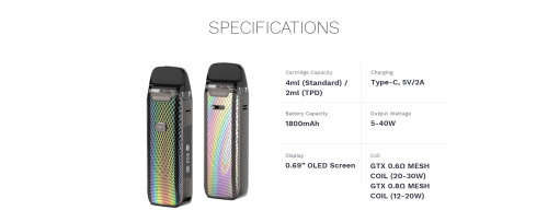 Vaporesso Luxe PM40 Kit - Lava Colour