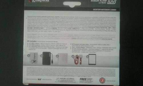 Brand New Kingston 120GB SSDNow UV400 SATA 3 2.5 Upgrade Bundle Kit