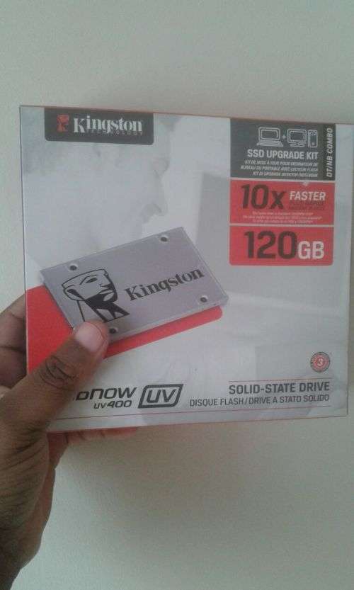 Brand New Sealed Kingston 120GB SSDNow UV400 SATA 3 2.5 Upgrade Bundle Kit