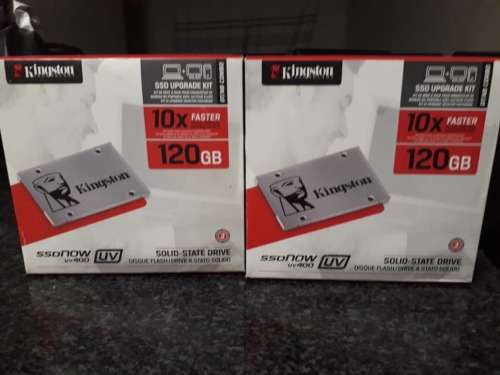 Brand New Kingston 120GB SSDNow UV400 SATA 3 2.5 Upgrade Bundle Kit