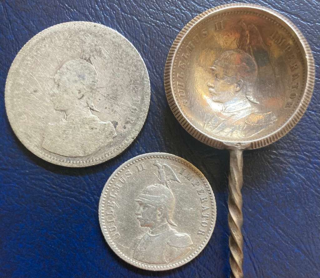 German East Africa 0.917 Silver Lot (88 Zolotnik silver)