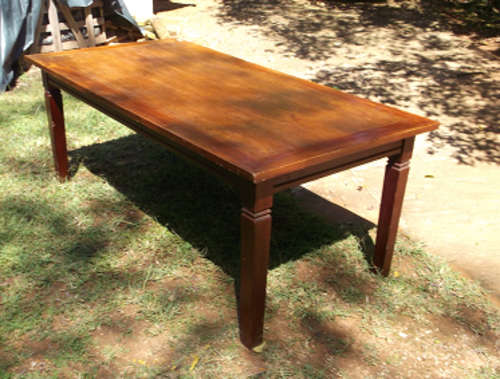 Solid Wood and Veneer Combination Large Table - Bargain Price
