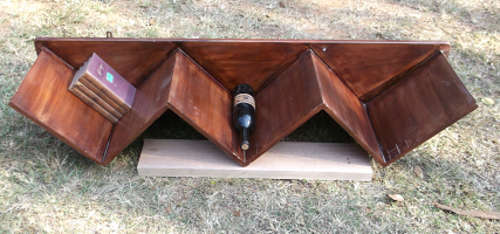 Funky Dual Bookcase / Winerack Shelving