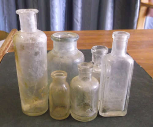 Collection Of Small Vintage Bottles