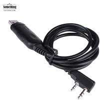USB Programming Cable For Baofeng, Kenwood with Driver CD - Black