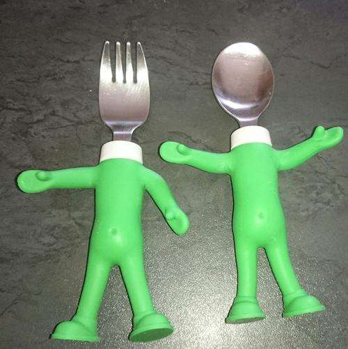 Mr Fork and MR Spoon makes eating fun. BABY & TODDLER UTENSILS