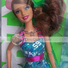 Brunette barbie doll