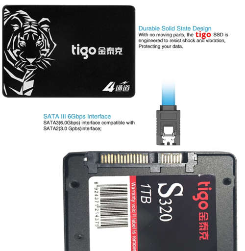 TIGO S320 1TB SSD SATA 3 6Gb/s Solid State Drive