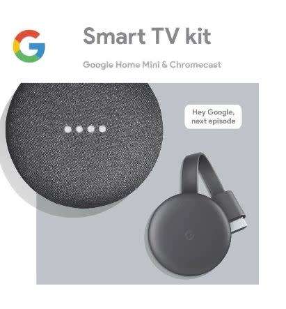 GOOGLE SMART TV KIT (HOME MINI & CHROMECAST) CHARCOAL