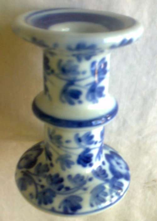 CANDLESTICK - Blue and White
