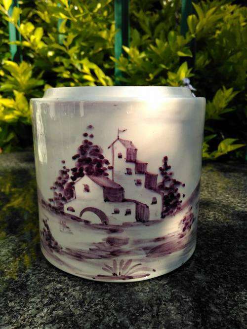 VINTAGE ITALIAN JAR - Hand Painted