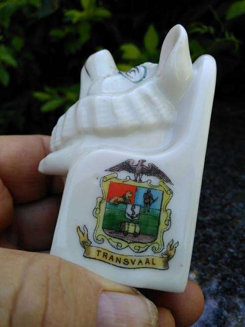 WEIRD PIG [or is it a dog] WITH OLD TRANSVAAL COAT OF ARMS - Ornament