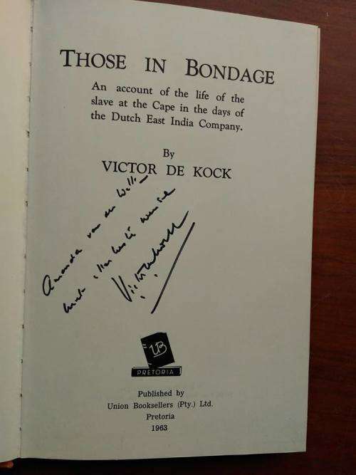 KOCK, Victor - Those in Bondage - Signed by Author (Hardcover in Wrapper)