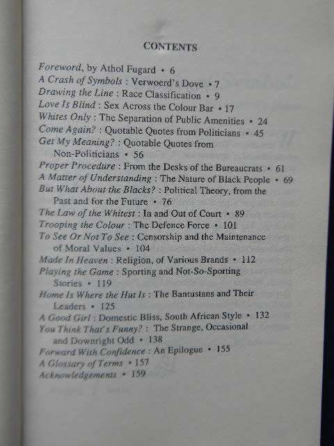 MACLENNAN, Ben - Apartheid : The lighter side - (Excellent Paperback)