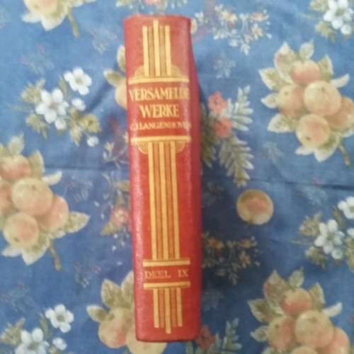 LANGENHOVEN, C.J. - Slegs deel IX (9) van 'n ou rooi onvolledige stel Versamelde Werke