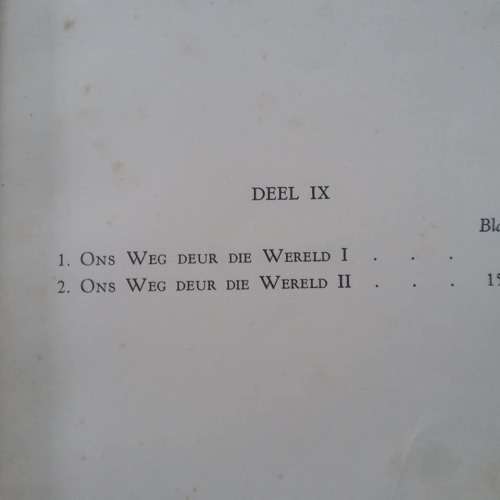 LANGENHOVEN, C.J. - Slegs deel IX (9) van 'n ou rooi onvolledige stel Versamelde Werke