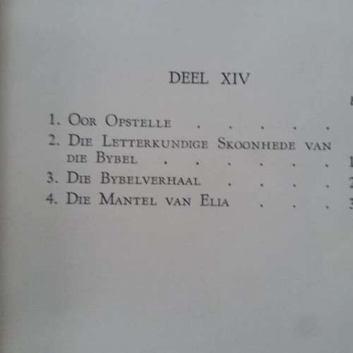 LANGENHOVEN, C.J. - Slegs deel XIV (14) van 'n ou rooi onvolledige stel Versamelde Werke