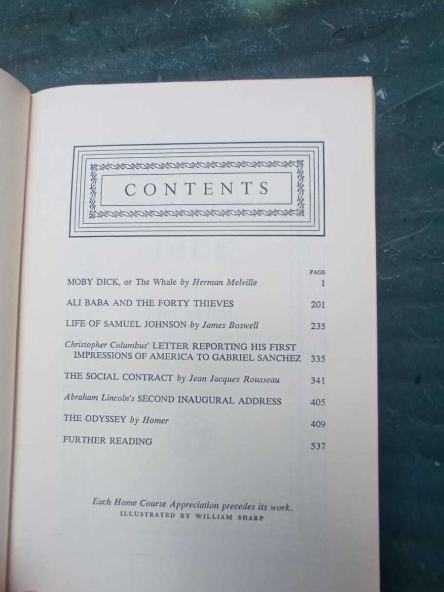 GROLIER CLASSICS - One Volume of that scarce set from Classics Appretiation Socioty - (H/c) - moby
