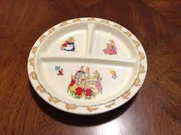 BUNNYKINS - Melamine Divided Child's Feeder.