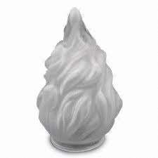 ART DECO FROSTED GLASS FLAME LAMP SHADE