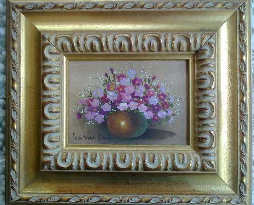 COSMOS - Celia Walsh Diehl - Oil painting - Framed