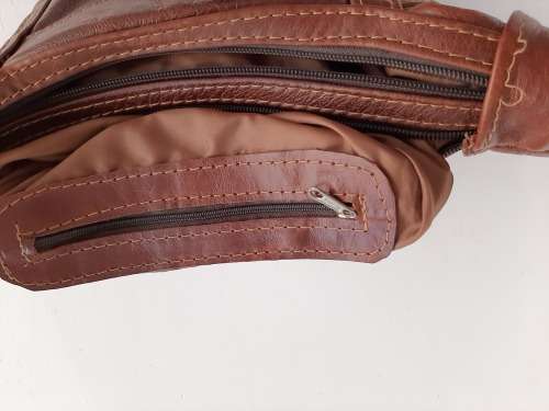 GENUINE LEATHER BROWN HANDBAG