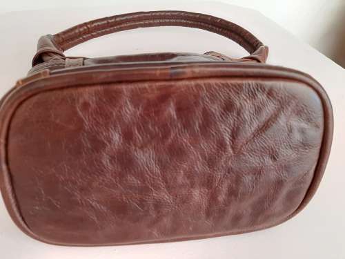 GENUINE LEATHER BROWN HANDBAG